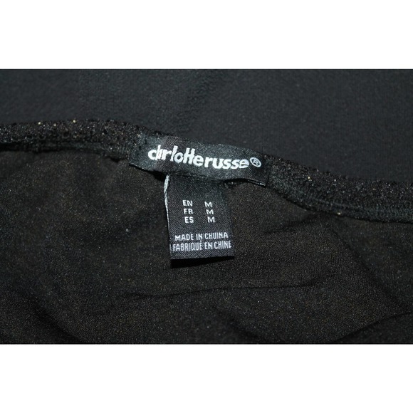 Charlotte Rouse Jumpsuit Size‎ Medium Woman's Holiday New Year's Black Sparkle - Picture 7 of 10